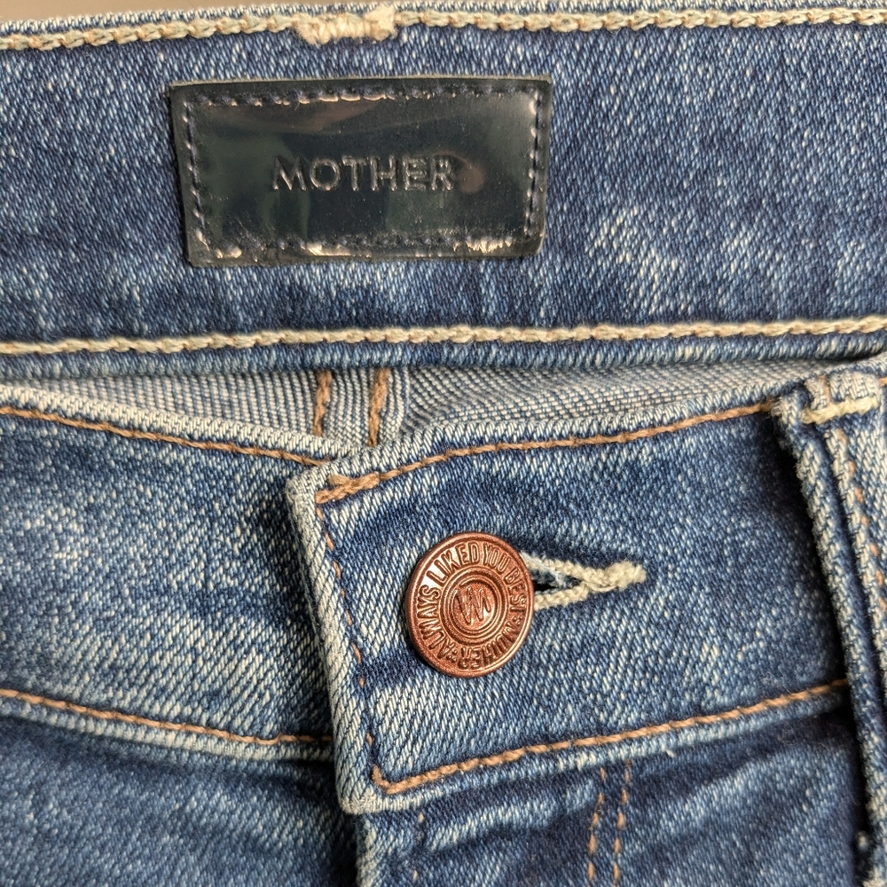 MOTHER The Mid Rise Dazzler Ankle Jeans in Satisfaction Guaranteed Size 25 - Picture 6 of 13